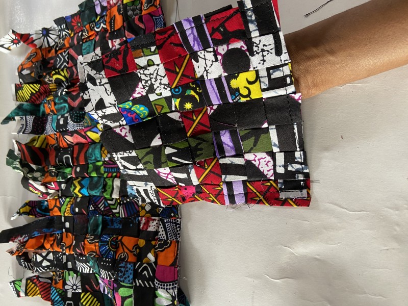 HOW TO MAKE ANKARA FABRIC WOVEN MAT