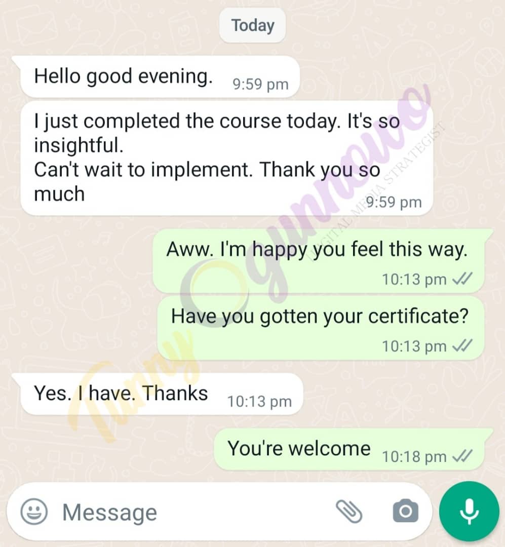 Customer review 1