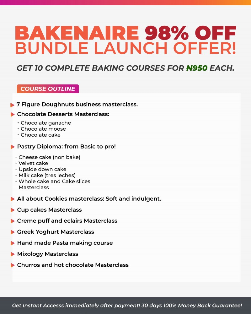 10 COMPLETE BAKING COURSES BUNDLE
