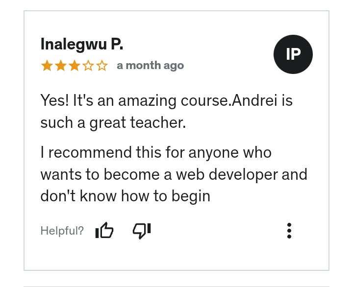 Customer review 3