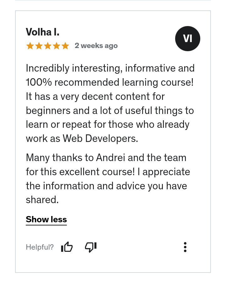 Customer review 6