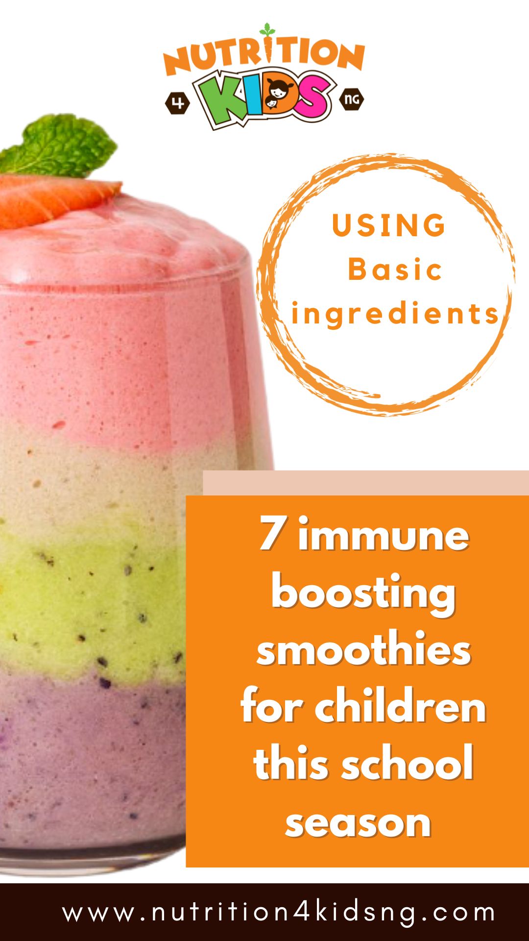 immune boosting smoothies for children this school season