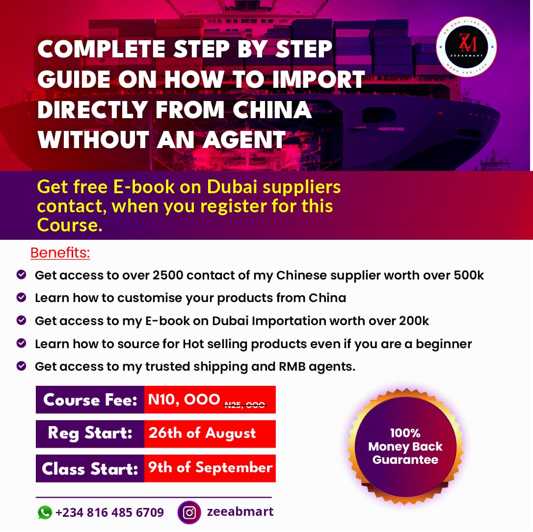 Buy STEP BY STEP GUIDE TO CHINA IMPORTATION by QUDUS AMINU on Selar