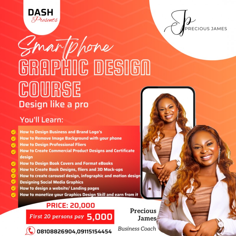 Smartphone Graphics Design Course Buy Smartphone Graphic Design Course by Precious James on Selar