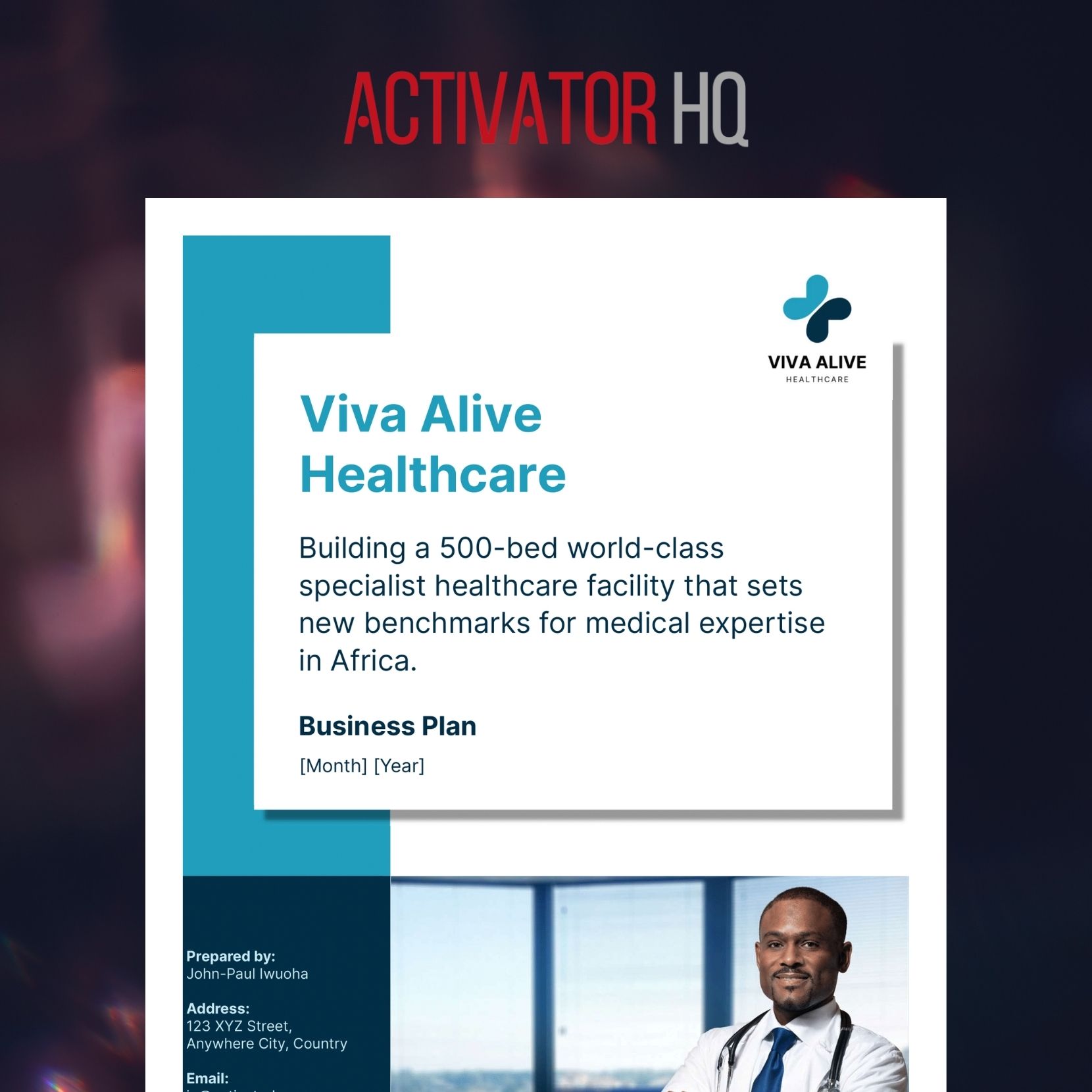 Specialist Hospital Business Plan: Viva Alive Healthcare