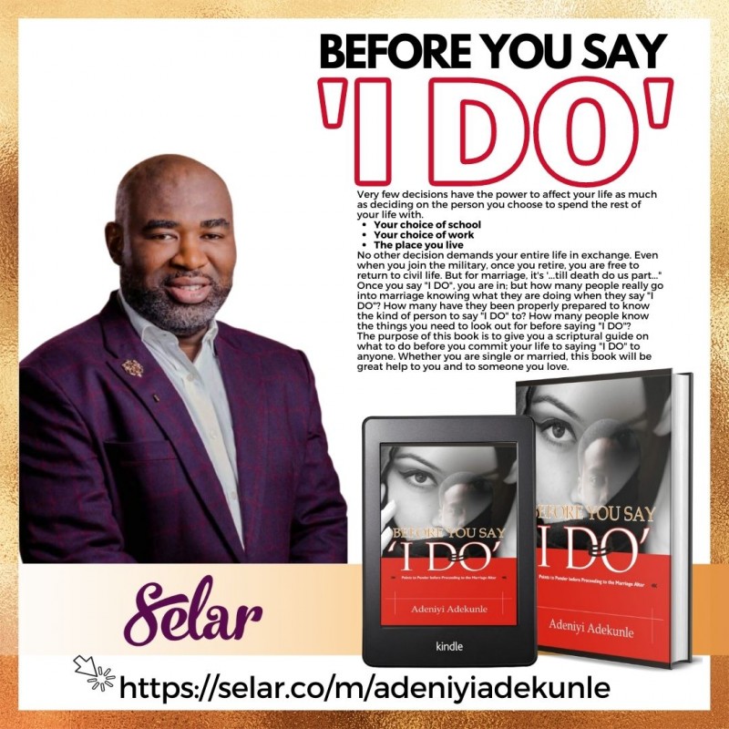 BEFORE YOU SAY "I DO"