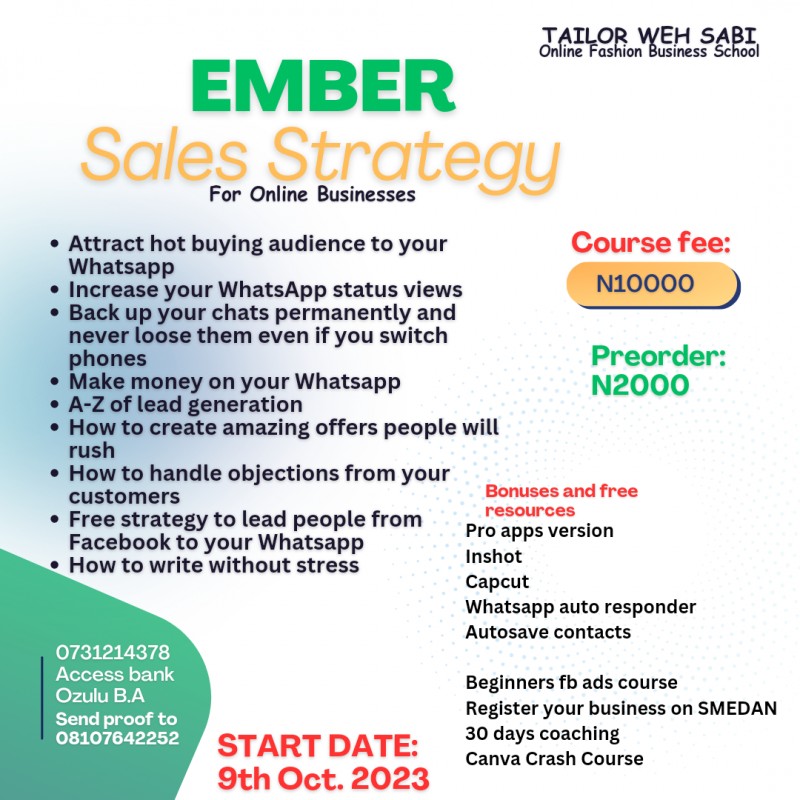 Ember Sales Strategy
