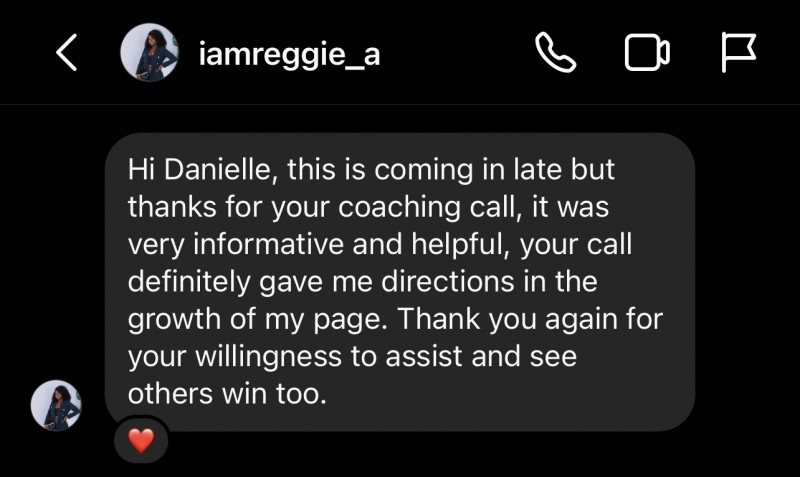 1 on 1 Content  Coaching Call
