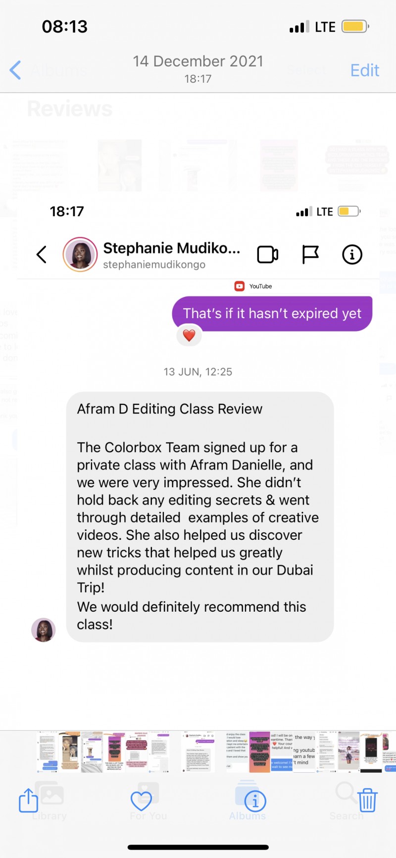 Customer review 1