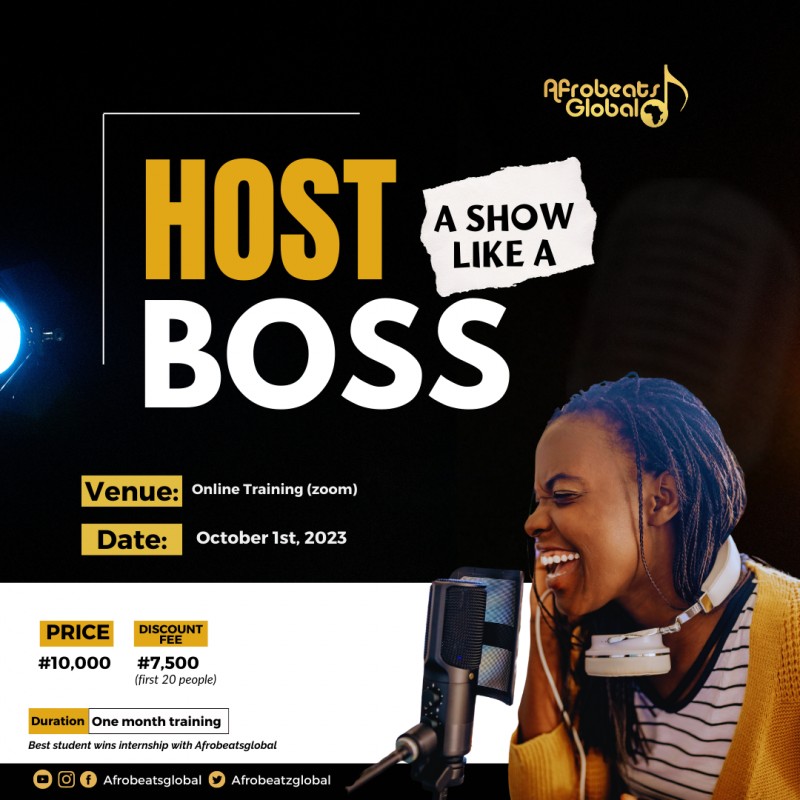 Host A Show Like A Boss Training