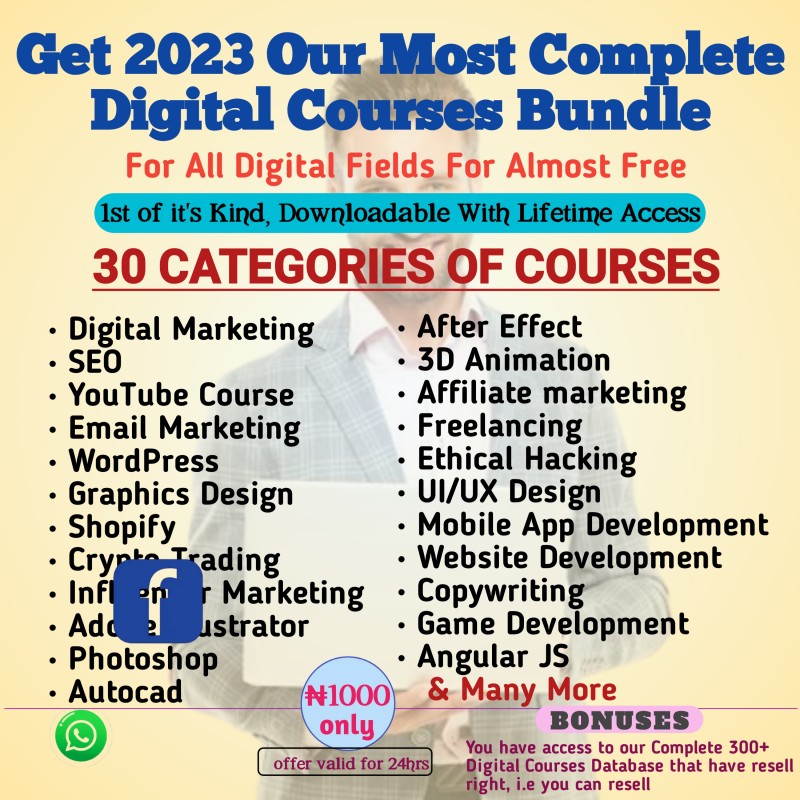 Buy Most Complete Digital Courses by Ajadi Moshood Kayode on Selar