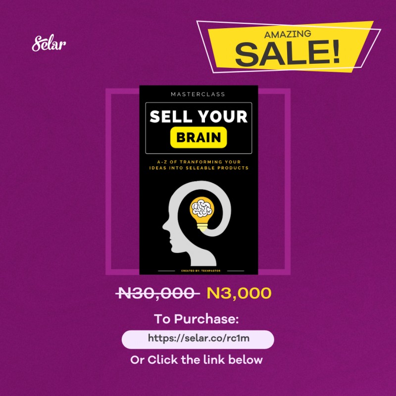 Sell Your Brain Course