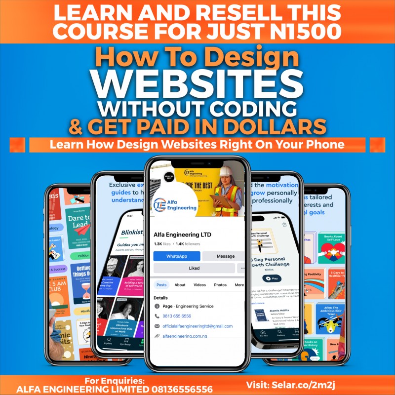 Buy Website Design Training by Alfa Engineering LTD on Selar