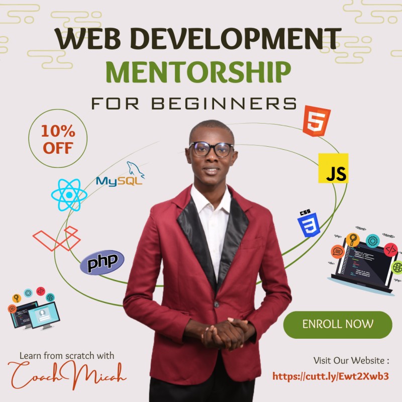 Buy Zero to Hero Coding Mentorship by Alumona Micah on Selar.co