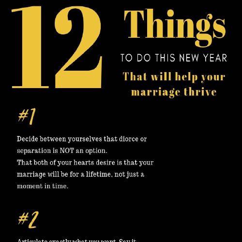 12 THINGS TO DO TO ENSURE THAT YOUR MARRIAGE THRIVES
