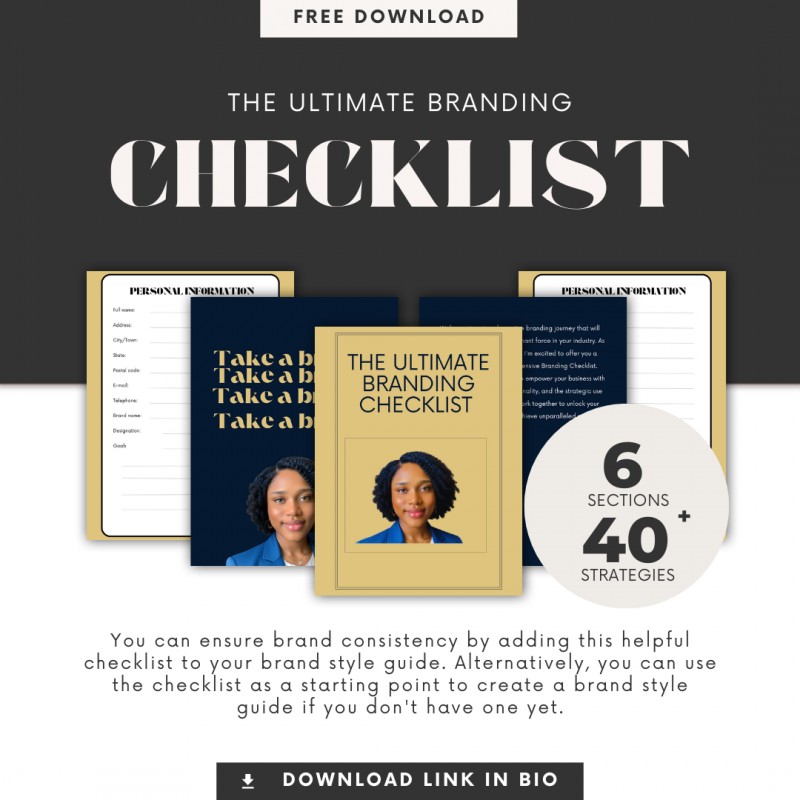 Get The Ultimate Branding Checklist by Ann Ekwerike on Selar.co