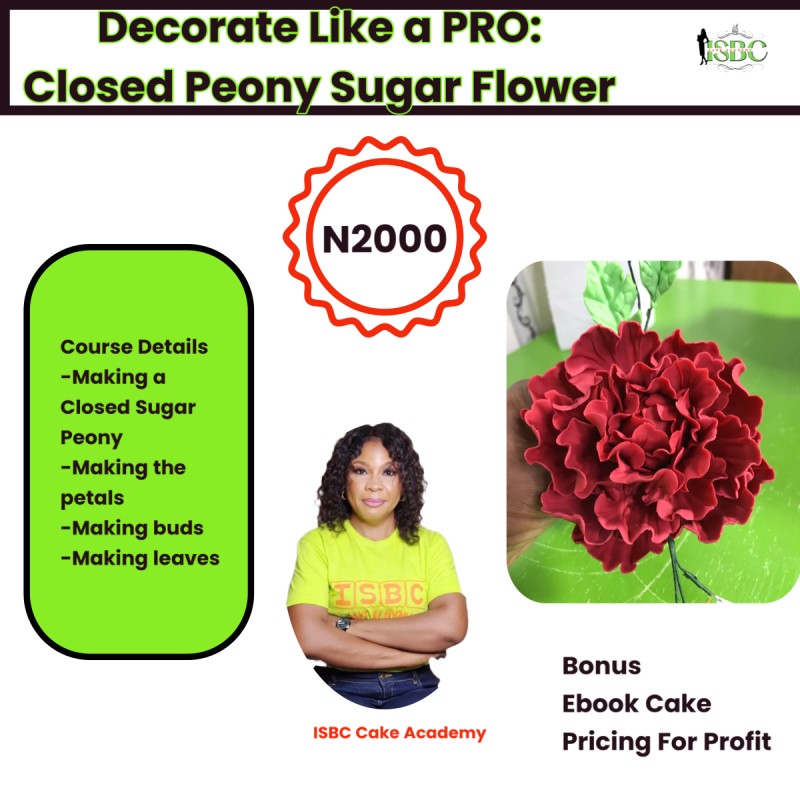 Decorate like a Pro: Make a Closed Sugar Peony