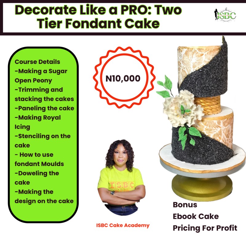 Decorate like a Pro: Two tier Fondant Cake