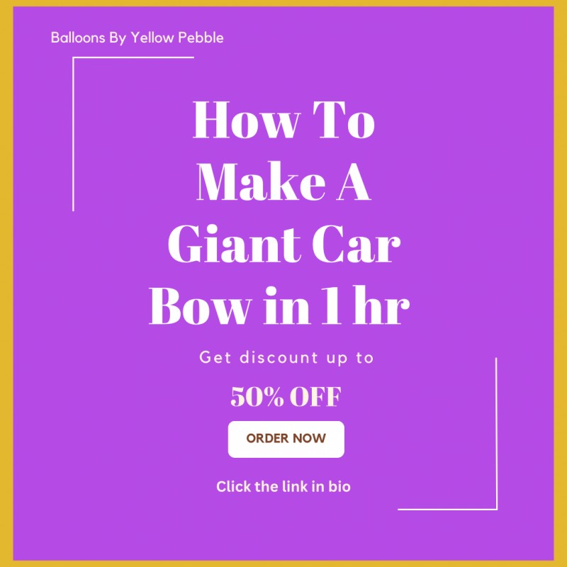 How To Make A Car Bow in less Than 1hr