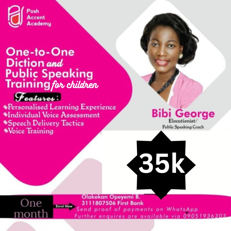 DICTION/ SOCIAL POLISH AND PUBLIC SPEAKING COURSE FOR CHILDREN