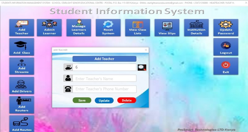 Advanced School Admission System