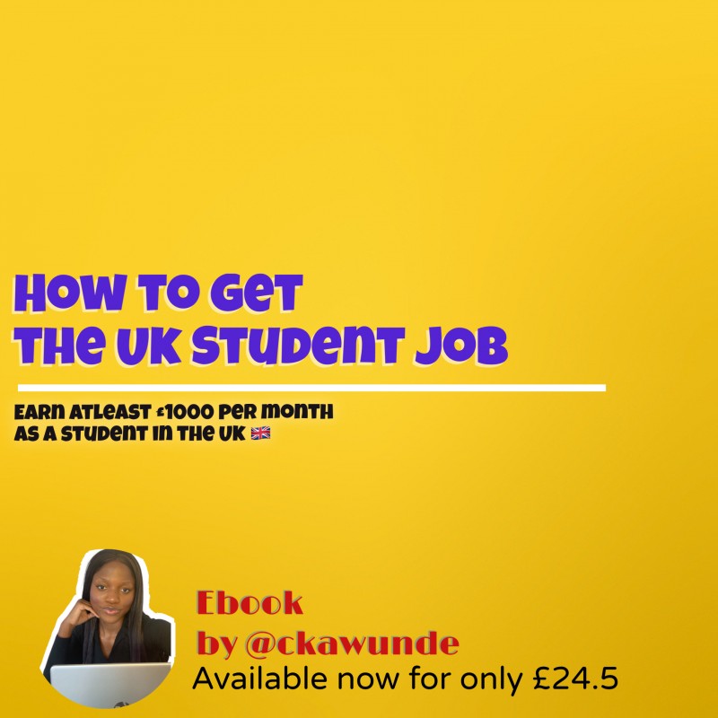 Get Get a Uk student job Earn upto £1000 & more 24hr sale for only £10 by Studying, Working