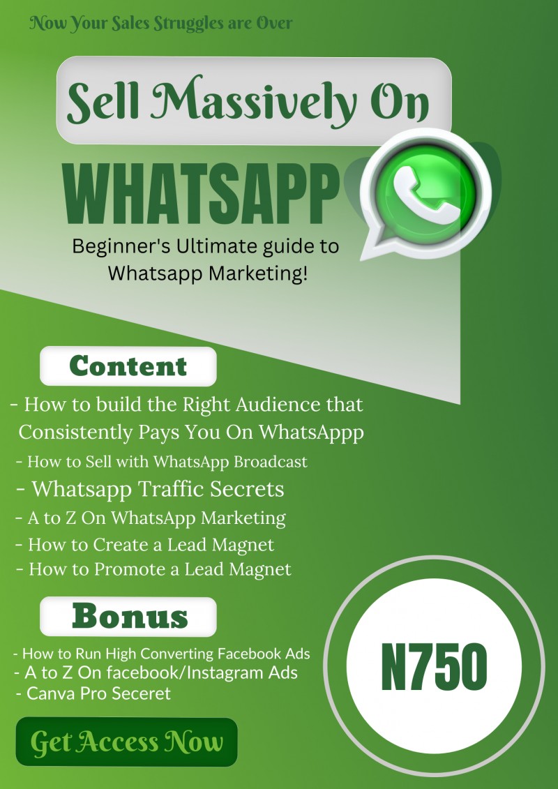 Sell Massively On WhatsApp