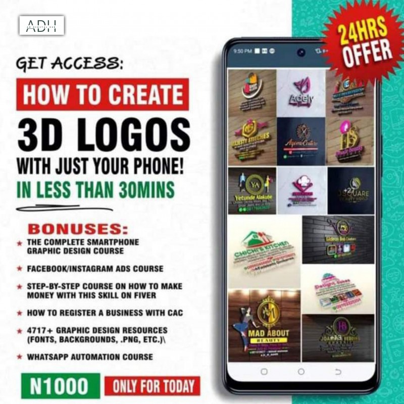3D LOGO CREATION COURSE
