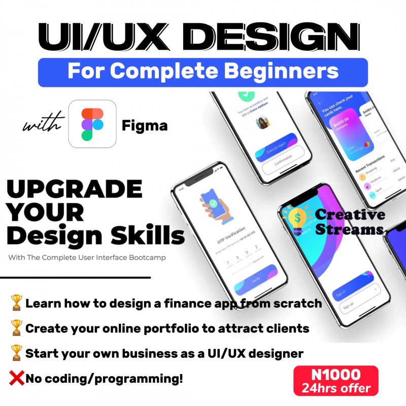 UI/UX DESIGN WITH FIGMA COMPLETE TECH COURSE