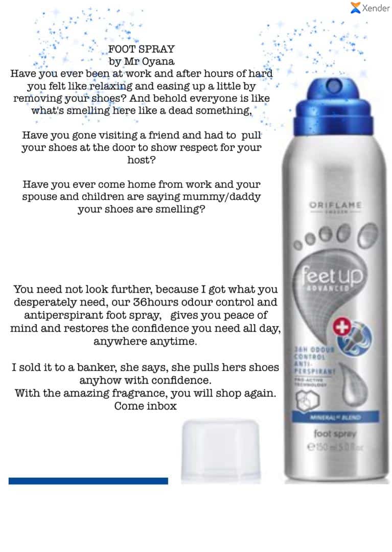 Buy Feet Up Advanced 36H Odour Control Antiperspirant Foot Spray by