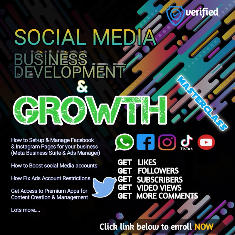 Social Media Business Development & Growth Management Masterclass