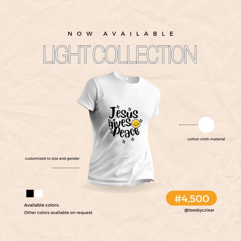 Light Collection Customized T-shirt