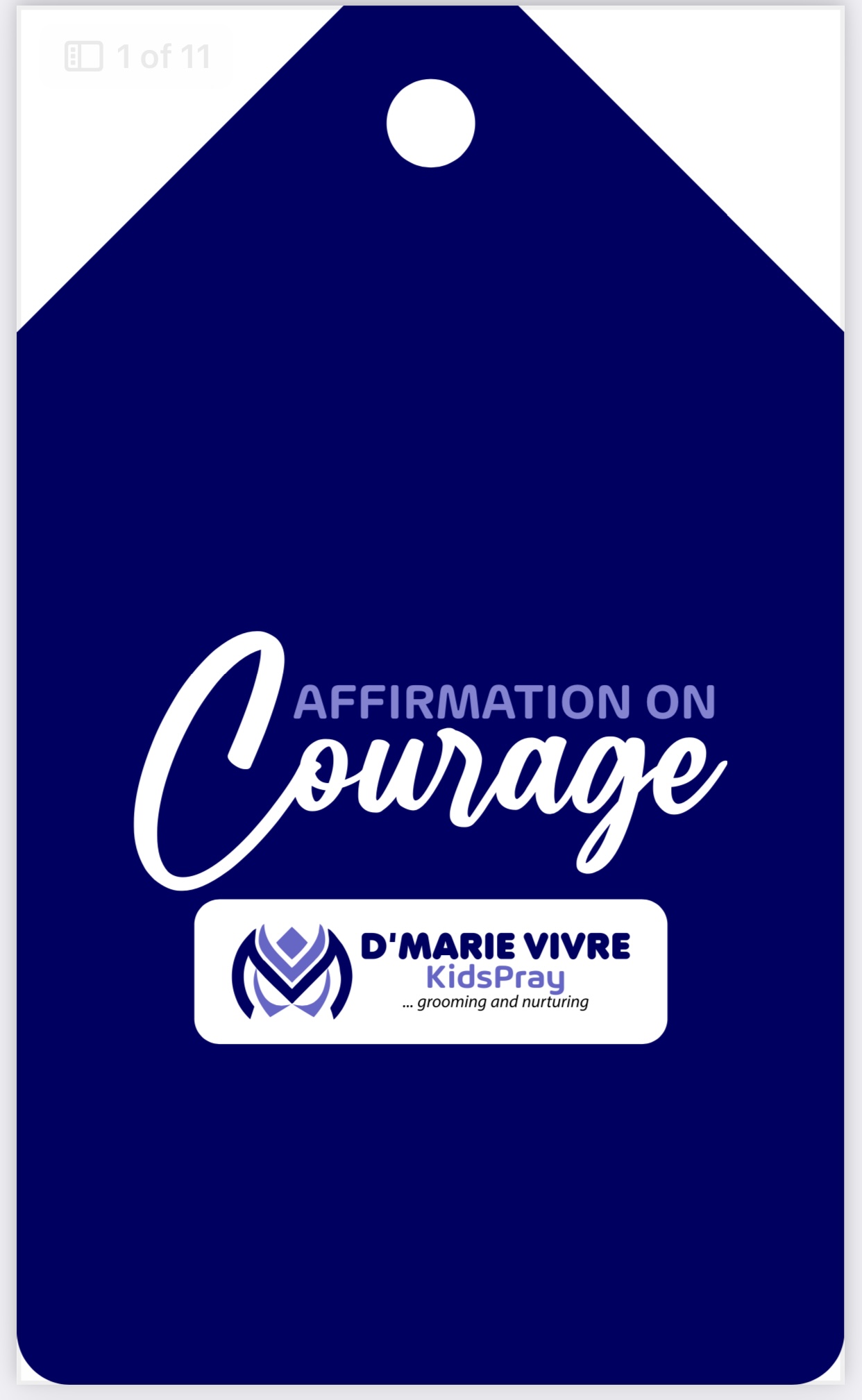 KIDSPRAY AFFIRMATION CARDS(courage)