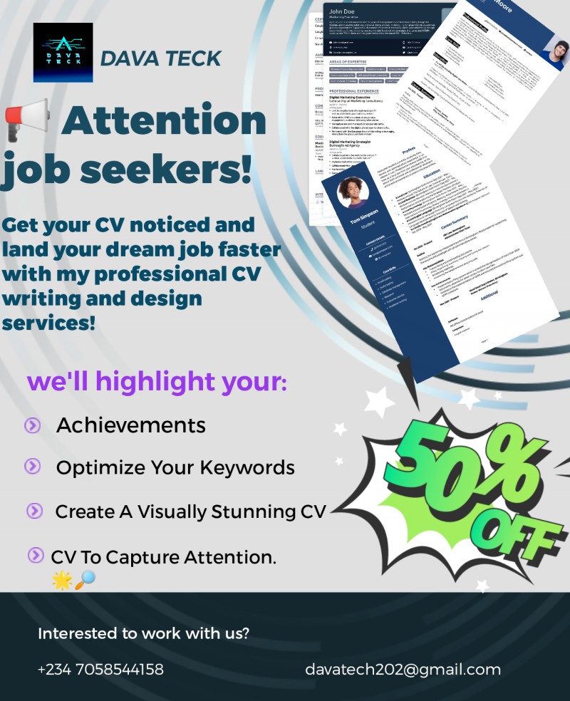 CV/RESUME WRITING AND DESIGN
