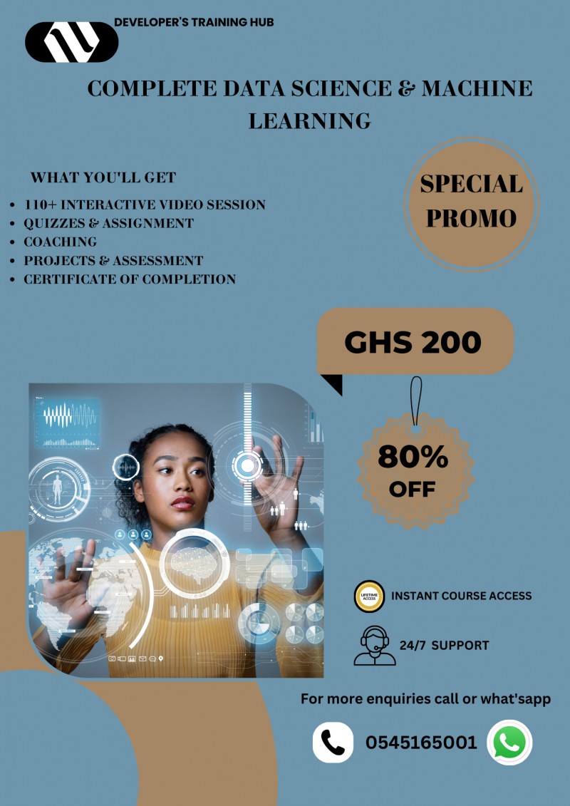 Buy Data Science and Machine Learning by Developer's Training Hub on Selar