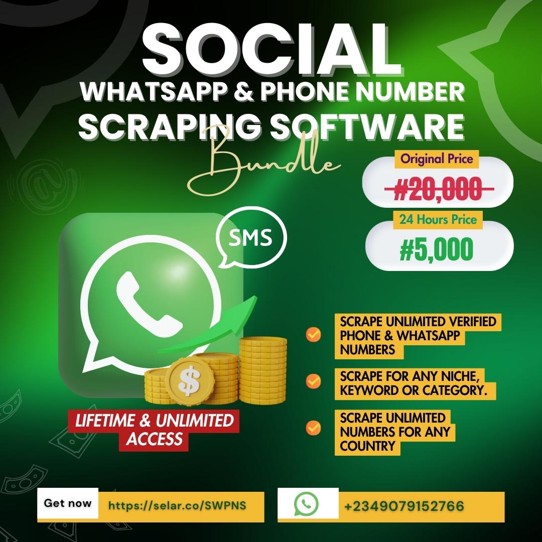 Social WhatsApp & Phone Number Scraping Software