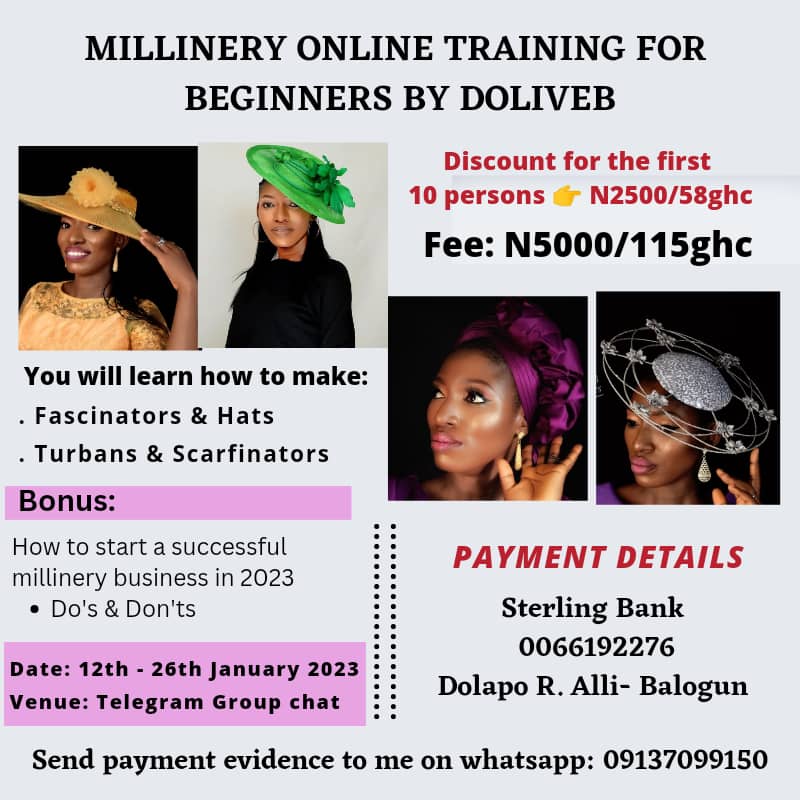 Headwear class for beginners