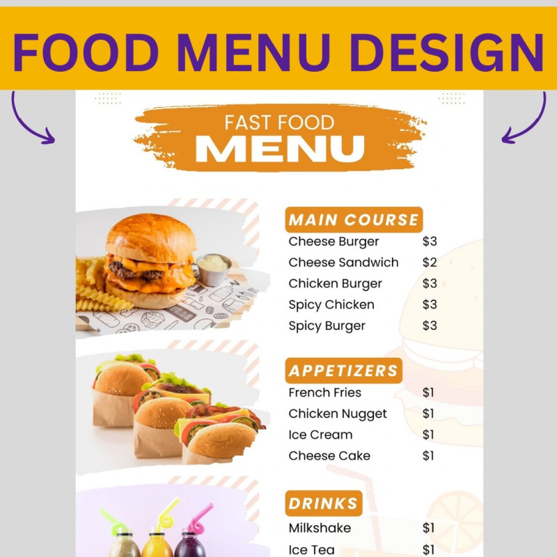 Purchase Menu Layout Buy MENU DESIGN by DPower Designs on Selar