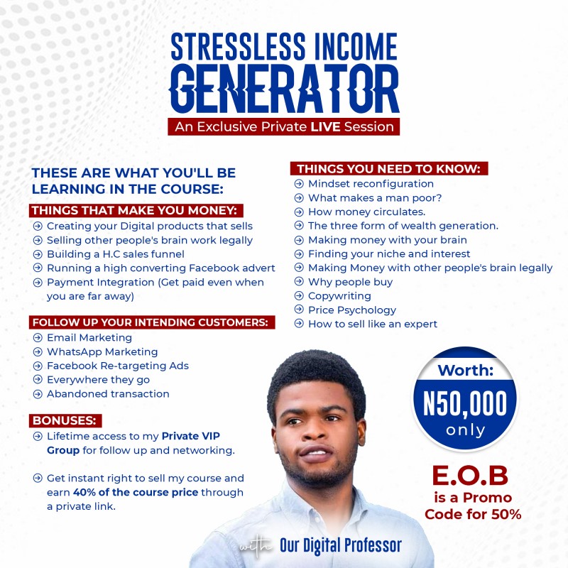 Stressless Income Generator