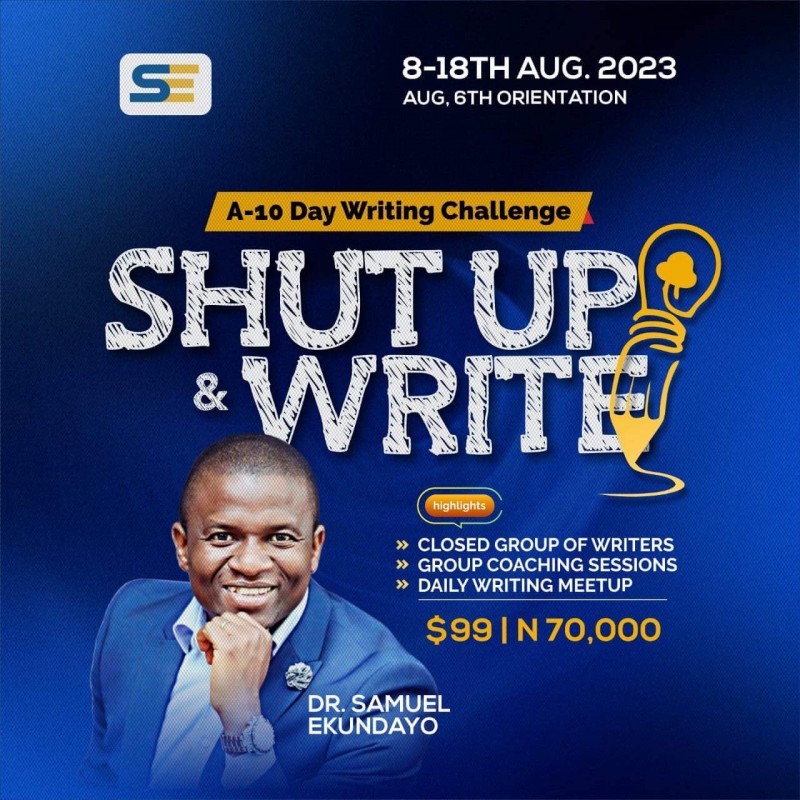 SHUT UP & WRITE | 10-Day Writing Challenge