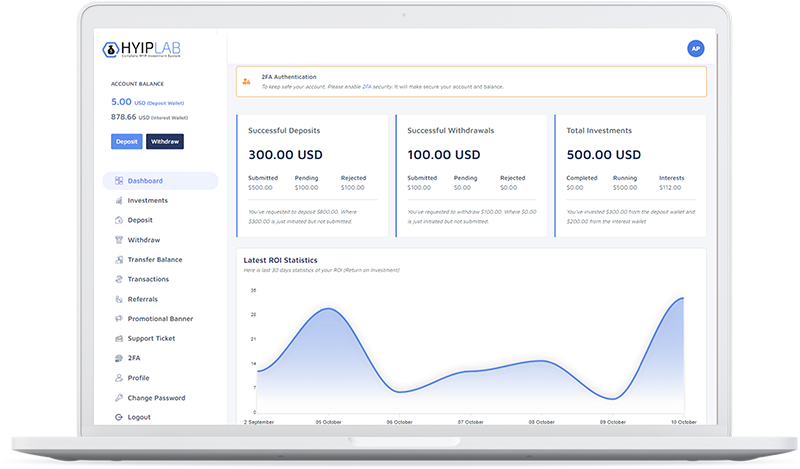 HYIPLAB - Complete HYIP Investment System