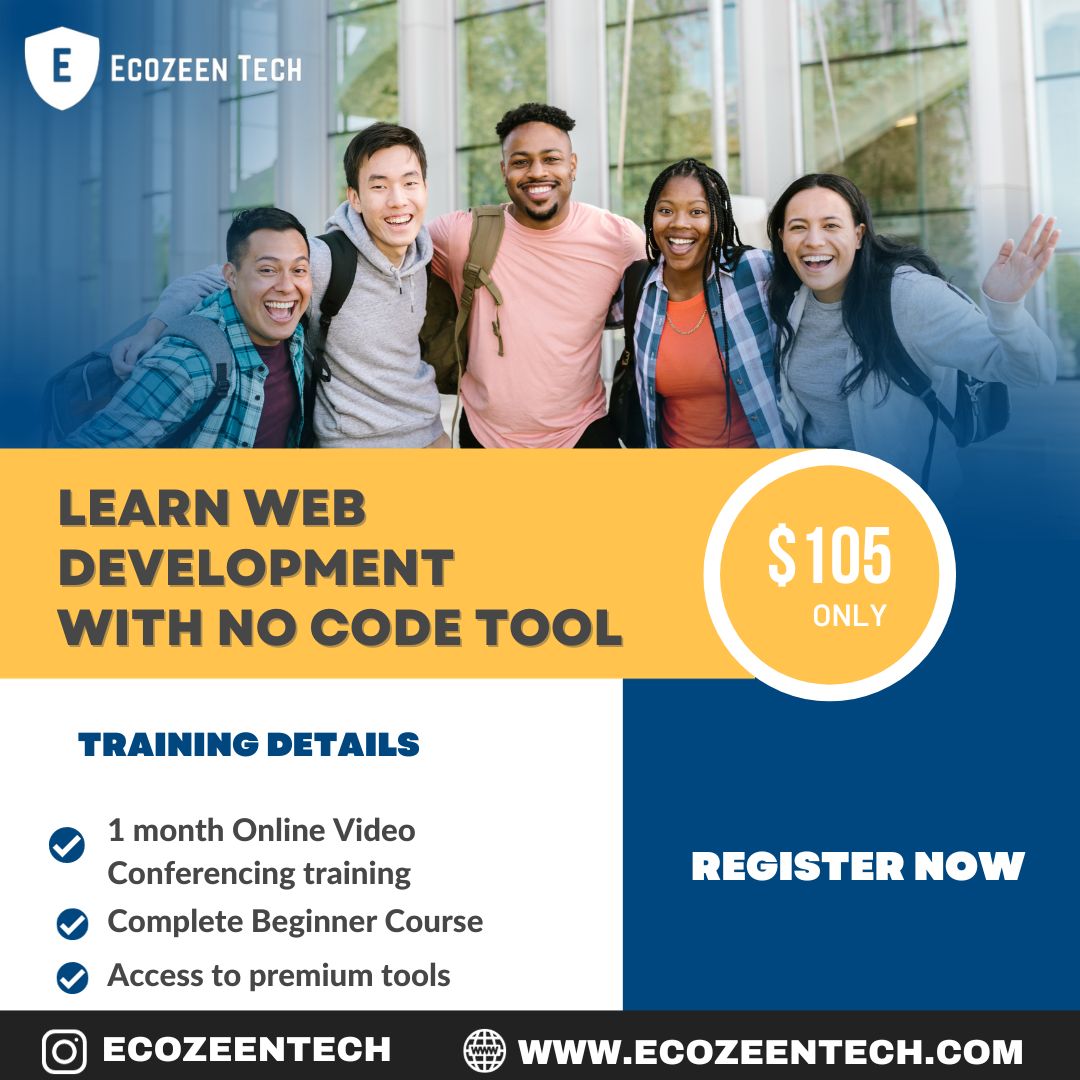 LEARN WEB DEVELOPMENT WITH NO CODE TOOL