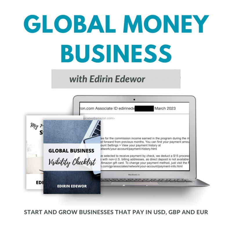 Global Money Business Online Course (Launching October 1st)
