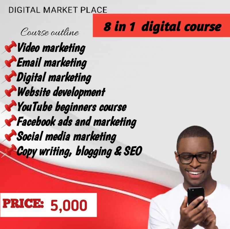 Buy 8 IN 1 DIGITAL MARKETING COURSE by on Selar
