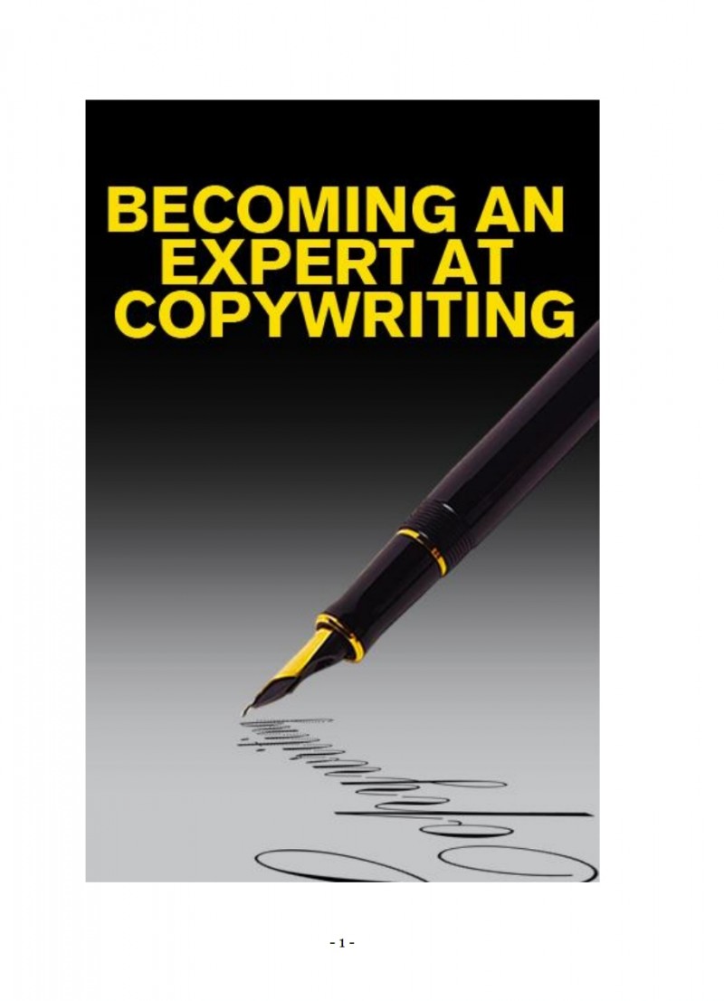 Buy BECOME AN EXPERT IN COPY WRITING by Eriye selekebena Emmanuel on Selar