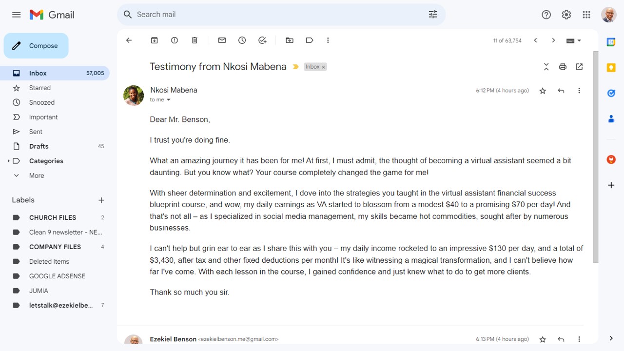 Customer review 1