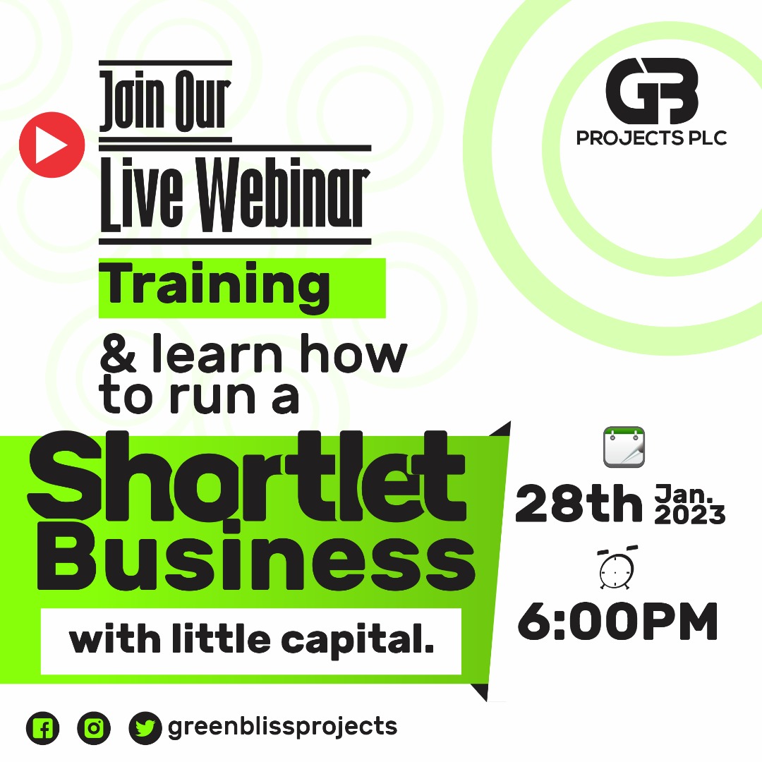 How to Start A Short-Let Business and get clients from scratch(Online Webinar)