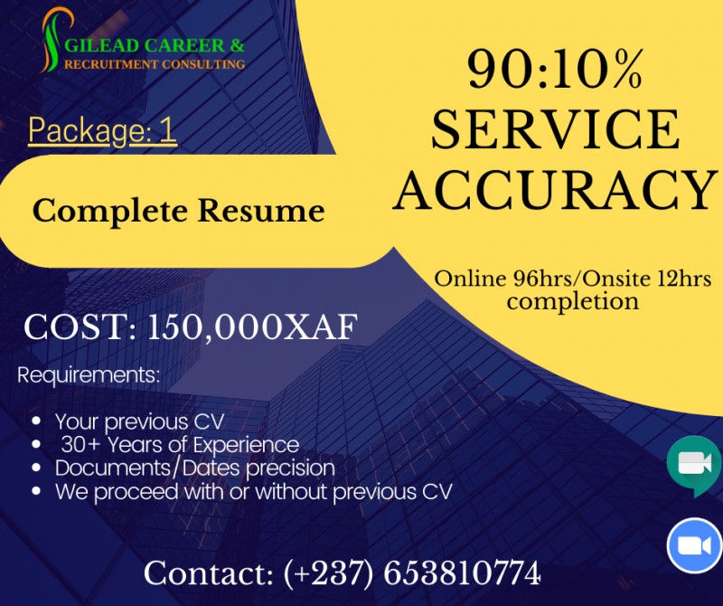 Complete CV Building (30 years plus)