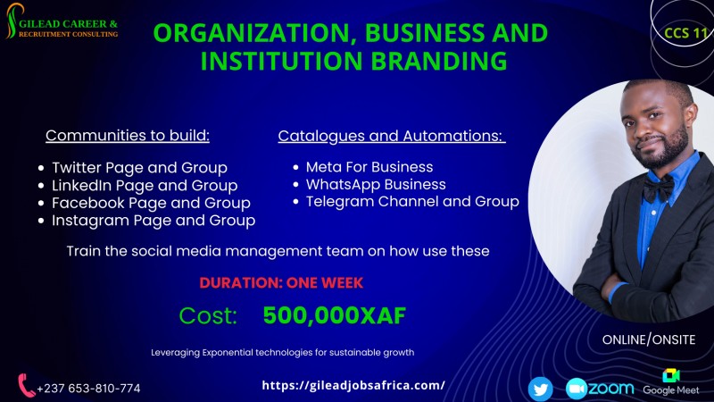 ORGANIZATION, BUSINESS AND  iNSTITUITION BRANDING