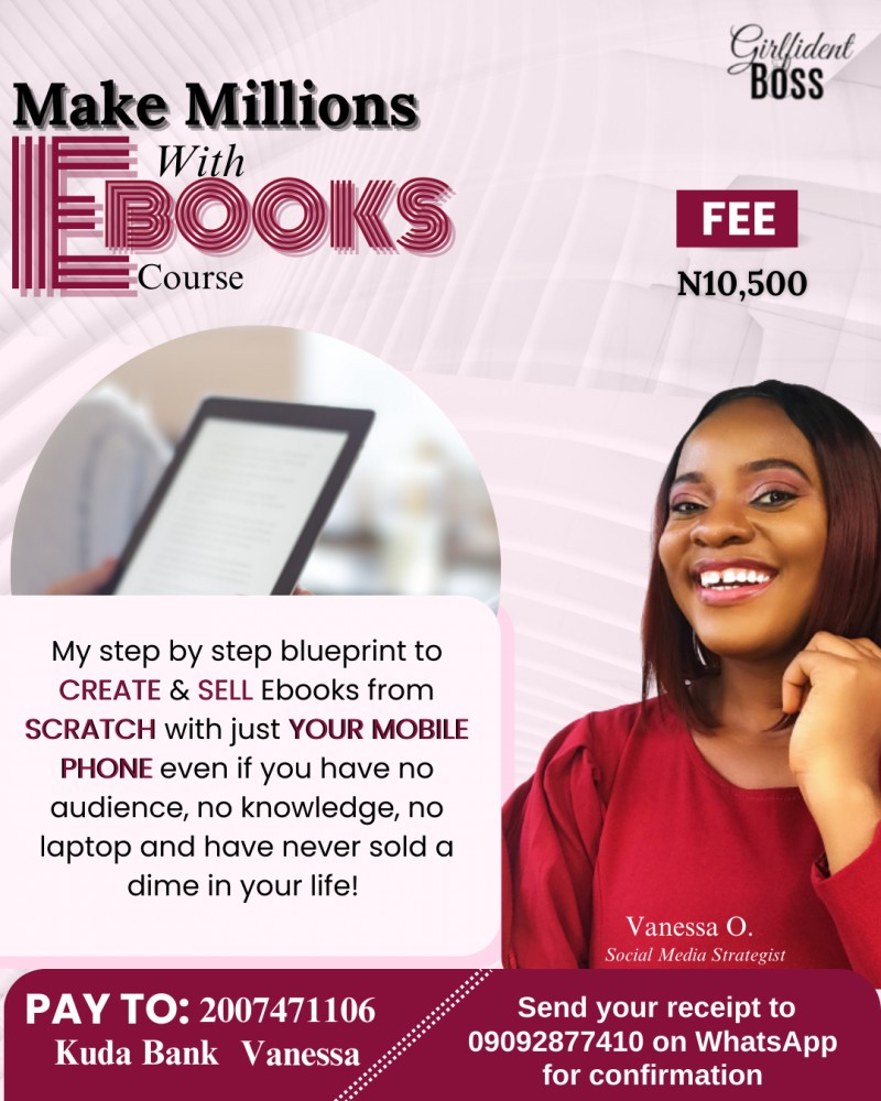 Buy Make Millions With Ebooks by VANESSA OWHONDAH on Selar